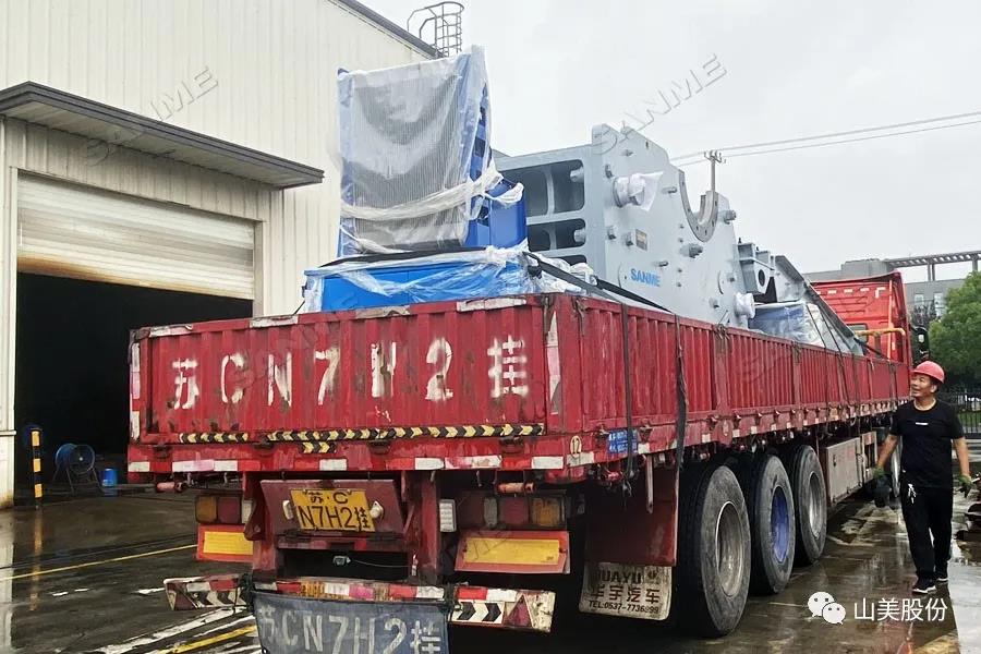 发货季｜山美股份高性能破碎筛分装备发往江西，助力当地基建项目建设及建筑固废资源化